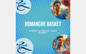 Romanche Basket recrute pour son équipe Sénior masculine 1