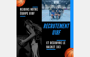 Rejoins notre équipe U18F et découvre le basket 3x3!