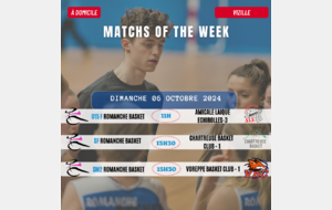 Matchs of the Week - 5 et 6 Octobre 2024