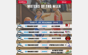 Matchs of the Week - 9 et 10 Novembre 2024