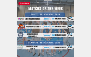 Matchs of the Week - 30 Nov et 1 Dec 2024