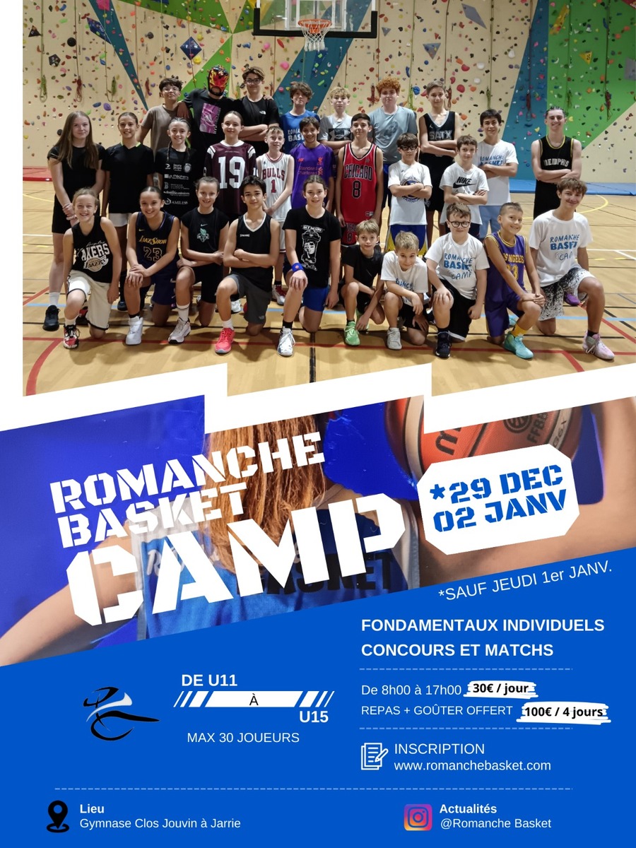 Romanche Basket Camp : Noël 2025